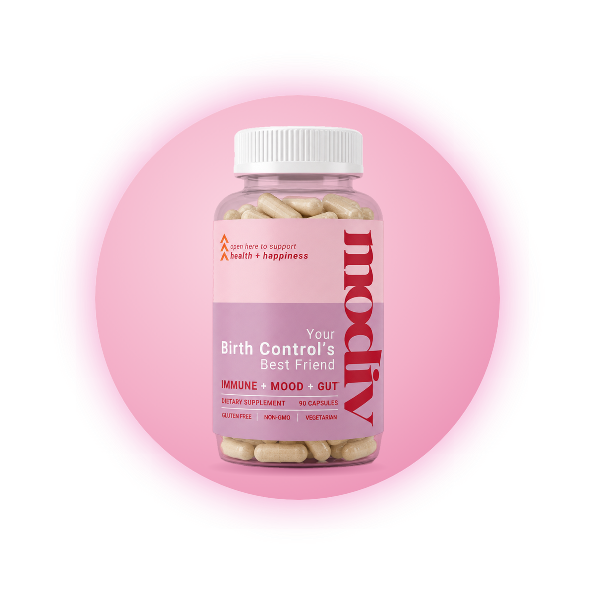 Modiv Your Birth Control's Best Friend capsule bottle